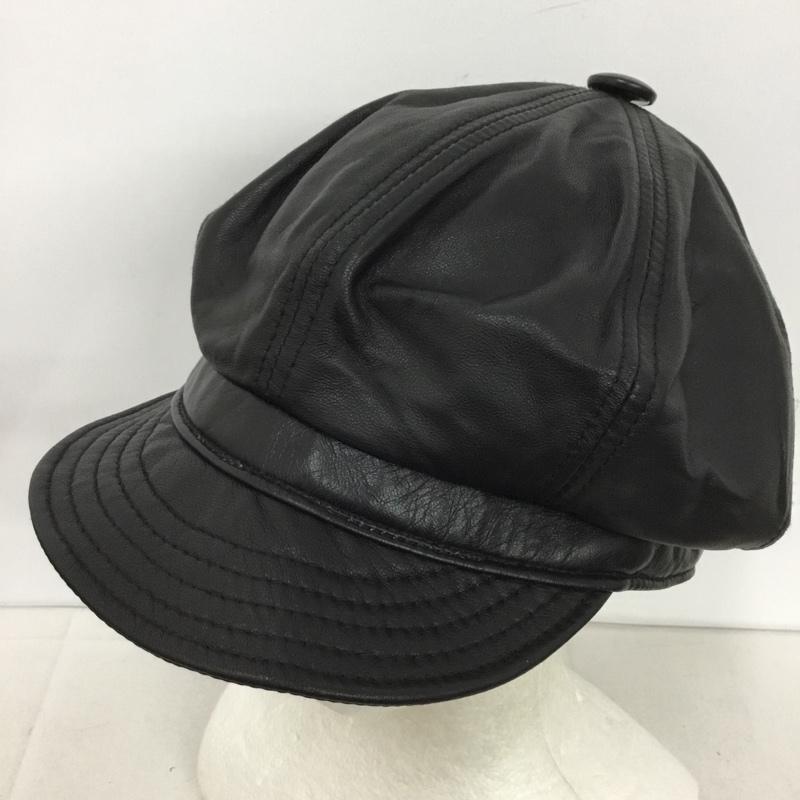 ニューヨークハット NEW YORK HAT 帽子 キャップ キャスケット 無地 黒 / ブラック /  メンズ USED 古着 中古 10145778