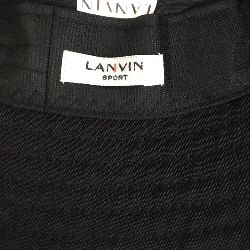 ランバン LANVIN 帽子 ハット VG5SCP71M ナイロンツイルハット FREE ロゴ、文字 黒 / ブラック /  メンズ USED 古着 中古 10145781