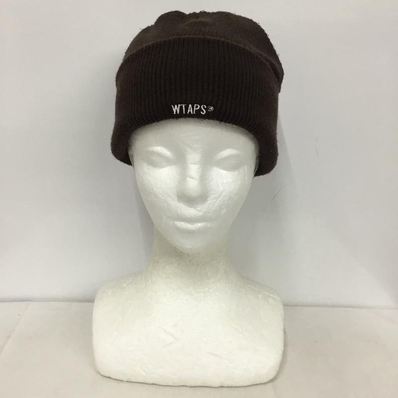 ダブルタップス WTAPS 帽子 ニット帽 242MADT-HT04 ビーニー ロゴ、文字 ダークブラウン / ダークブラウン /  メンズ USED 古着 中古 10145791