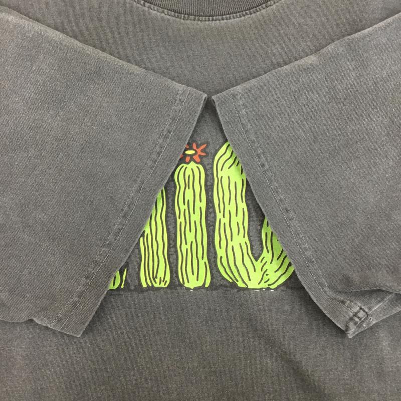 ユニオン UNION Tシャツ 半袖 3 ロゴ、文字 チャコールグレー / チャコールグレー /  メンズ USED 古着 中古 10145794