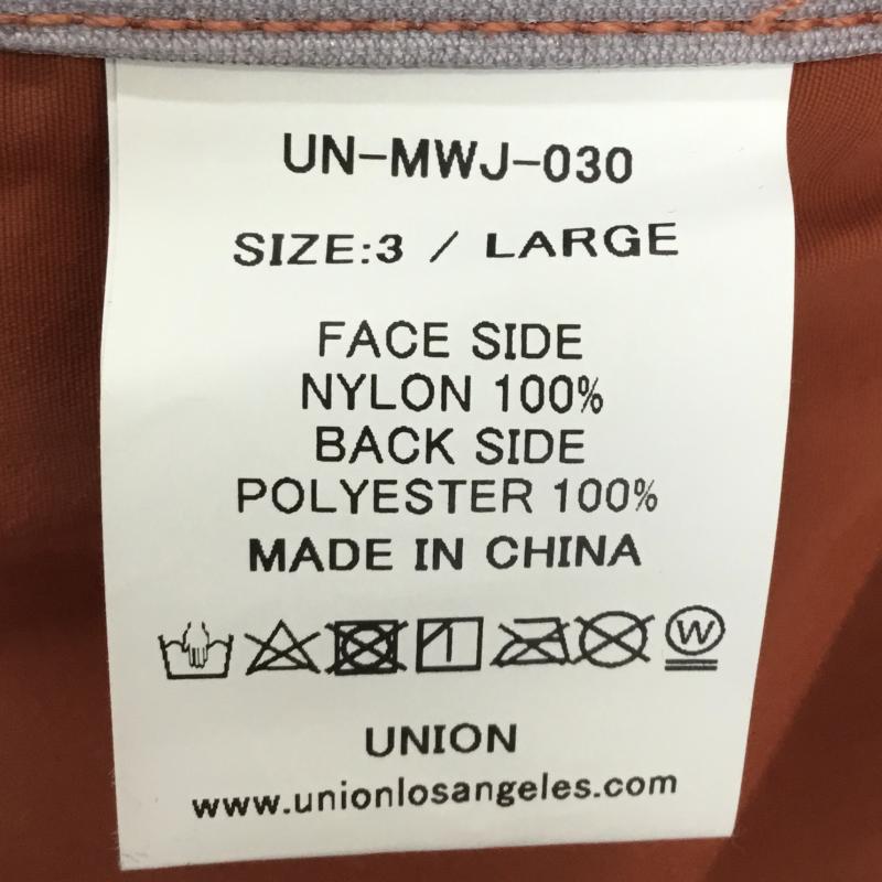 ユニオン UNION ジャケット、上着 ジャンパー、ブルゾン UN-MWJ-030 BAPTISTE JACKET L 無地 橙 / オレンジ /  メンズ USED 古着 中古 10145800
