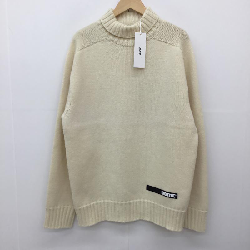 オーエーエムシー OAMC ニット、セーター 長袖 XL ロゴ、文字 オフホワイト / オフホワイト /  メンズ USED 古着 中古 10145804