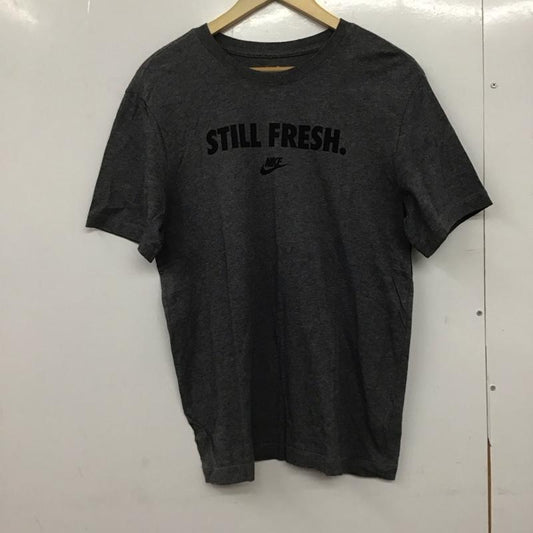 ナイキ NIKE Tシャツ 半袖 半袖カットソー プリントTシャツ クルーネックカットソー M ロゴ、文字 灰 / グレー /  メンズ USED 古着 中古 10145836