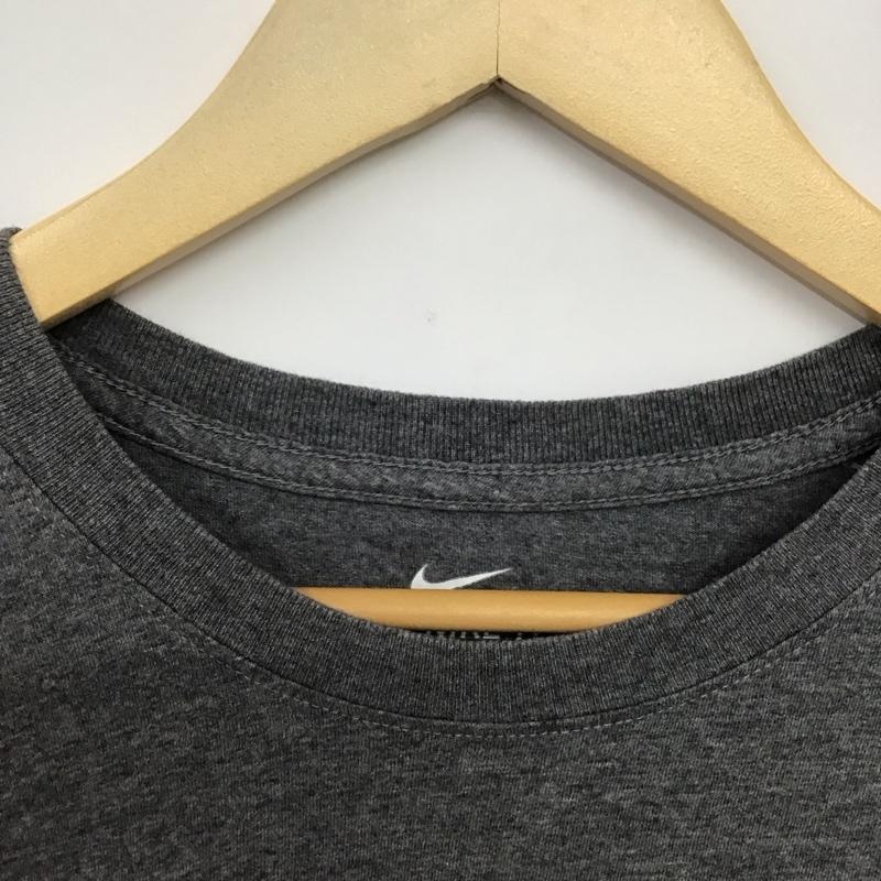 ナイキ NIKE Tシャツ 半袖 半袖カットソー プリントTシャツ クルーネックカットソー M ロゴ、文字 灰 / グレー /  メンズ USED 古着 中古 10145836