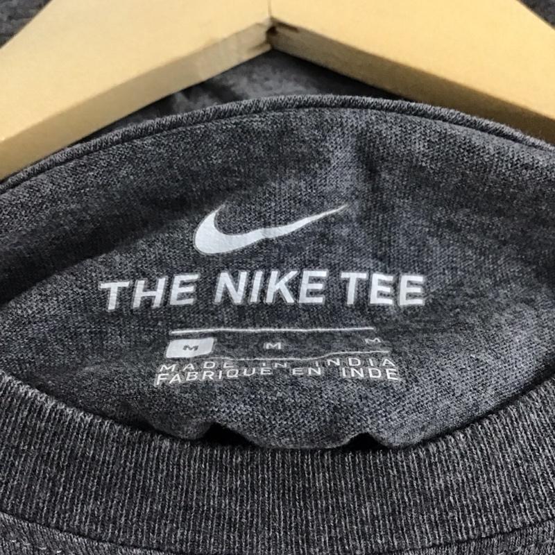 ナイキ NIKE Tシャツ 半袖 半袖カットソー プリントTシャツ クルーネックカットソー M ロゴ、文字 灰 / グレー /  メンズ USED 古着 中古 10145836