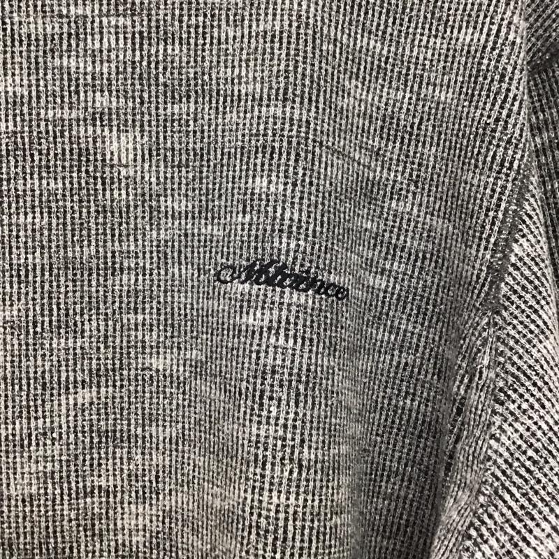 メルヴィンス MLVINCE ニット、セーター 長袖 長袖ニットカットソー クルーネック セーター L ロゴ、文字 灰 / グレー /  メンズ USED 古着 中古 10145844