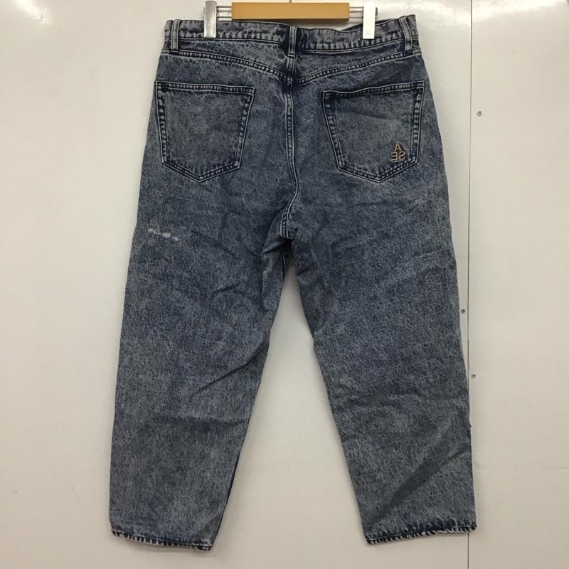 ウィンダンシー WIND AND SEA パンツ デニム、ジーンズ デニムパンツ ワイドパンツ カジュアルパンツ XL ロゴ、文字 インディゴ / インディゴ /  メンズ USED 古着 中古 10145860