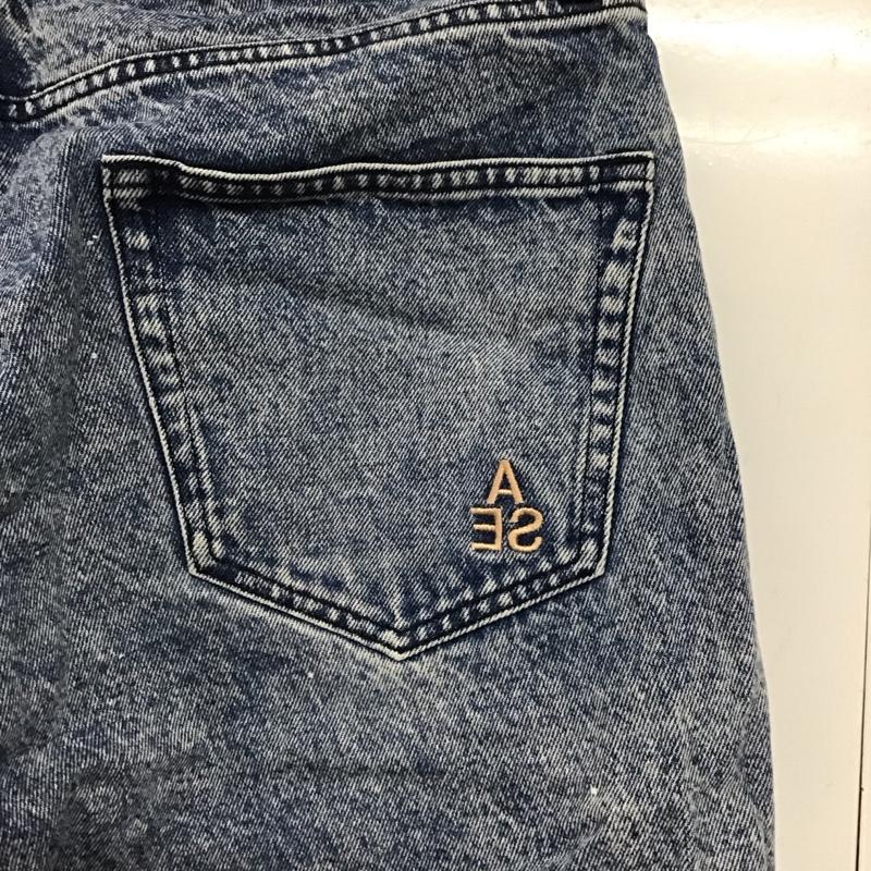 ウィンダンシー WIND AND SEA パンツ デニム、ジーンズ デニムパンツ ワイドパンツ カジュアルパンツ XL ロゴ、文字 インディゴ / インディゴ /  メンズ USED 古着 中古 10145860