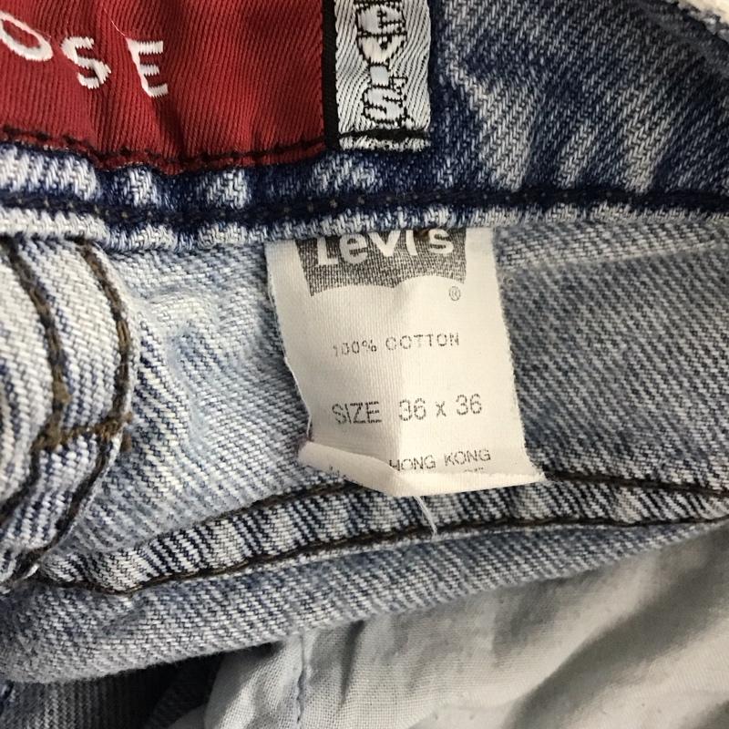 リーバイス Levi s パンツ デニム、ジーンズ デニムパンツ ワイドパンツ カジュアルパンツ 36 無地 インディゴ / インディゴ /  メンズ USED 古着 中古 10145864