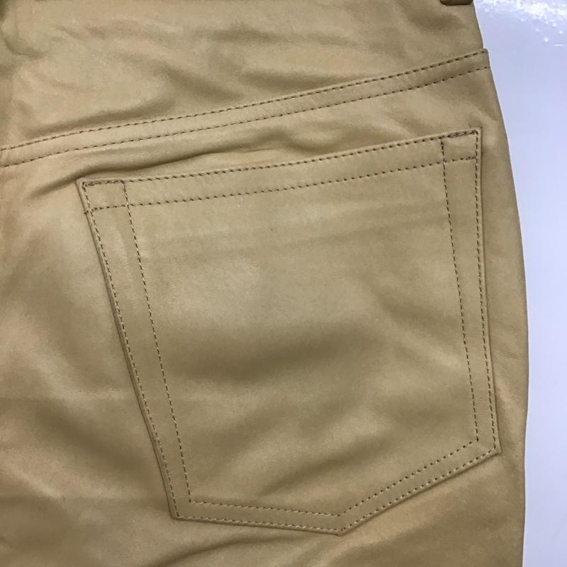 ポールスミス Paul Smith パンツ ワークパンツ、ペインターパンツ レザーパンツ ワイドパンツ カジュアルパンツ カウレザー 31インチ 無地 ベージュ / ベージュ /  メンズ USED 古着 中古 10145869