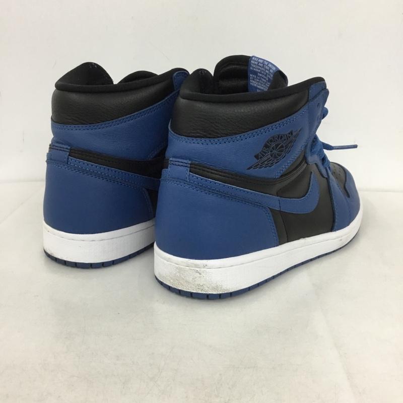 ナイキ NIKE スニーカー スニーカー 555088 404 AIR JORDAN 1 RETRO HIGH OG 26.5cm 箱有 26.5cm ロゴ、文字 黒 / ブラック / X 青 / ブルー /  メンズ USED 古着 中古 10145875