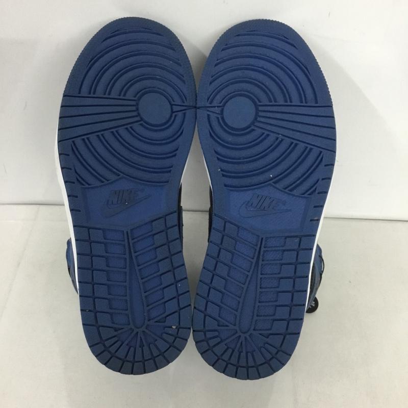 ナイキ NIKE スニーカー スニーカー 555088 404 AIR JORDAN 1 RETRO HIGH OG 26.5cm 箱有 26.5cm ロゴ、文字 黒 / ブラック / X 青 / ブルー /  メンズ USED 古着 中古 10145875