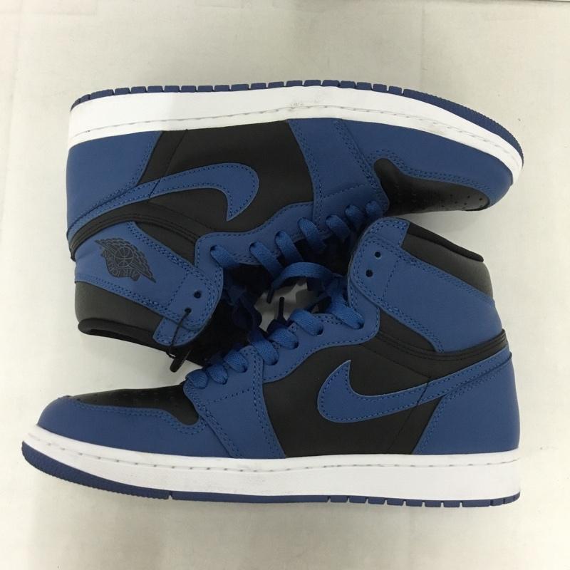 ナイキ NIKE スニーカー スニーカー 555088 404 AIR JORDAN 1 RETRO HIGH OG 26.5cm 箱有 26.5cm ロゴ、文字 黒 / ブラック / X 青 / ブルー /  メンズ USED 古着 中古 10145875