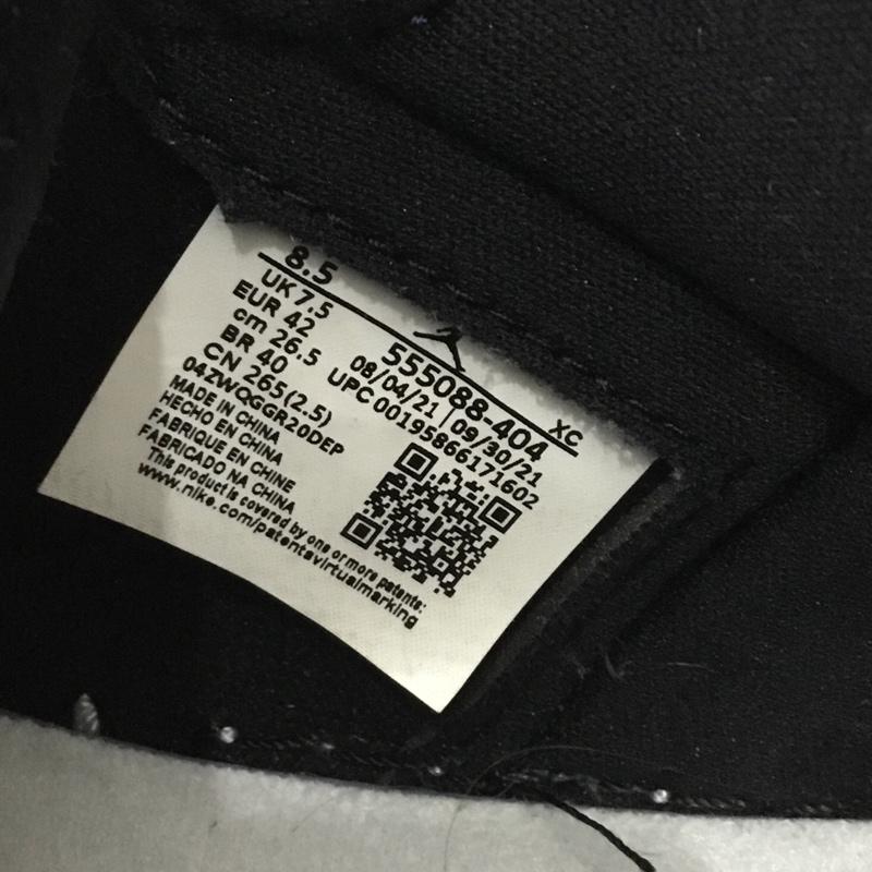 ナイキ NIKE スニーカー スニーカー 555088 404 AIR JORDAN 1 RETRO HIGH OG 26.5cm 箱有 26.5cm ロゴ、文字 黒 / ブラック / X 青 / ブルー /  メンズ USED 古着 中古 10145875