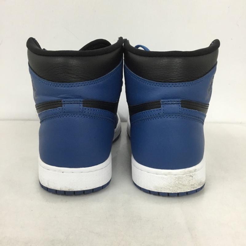 ナイキ NIKE スニーカー スニーカー 555088 404 AIR JORDAN 1 RETRO HIGH OG 26.5cm 箱有 26.5cm ロゴ、文字 黒 / ブラック / X 青 / ブルー /  メンズ USED 古着 中古 10145875