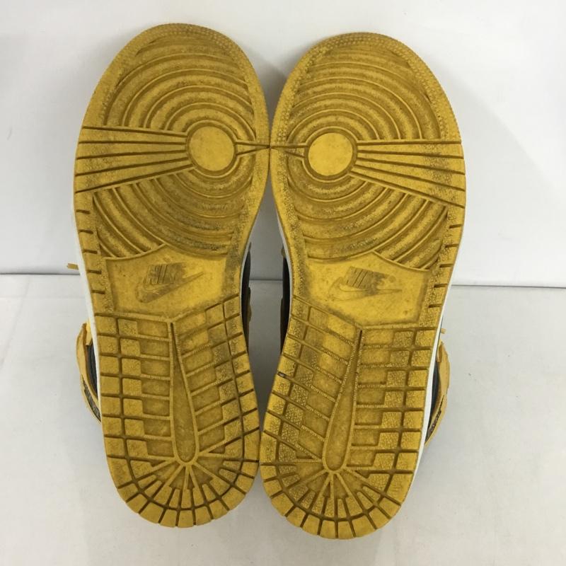 ナイキ NIKE スニーカー スニーカー 555088 701 AIR JORDAN 1 RETRO HIGH OG POLLEN 26.5cm 箱有 26.5cm ロゴ、文字 黒 / ブラック / X 黄 / イエロー /  メンズ USED 古着 中古 10145878