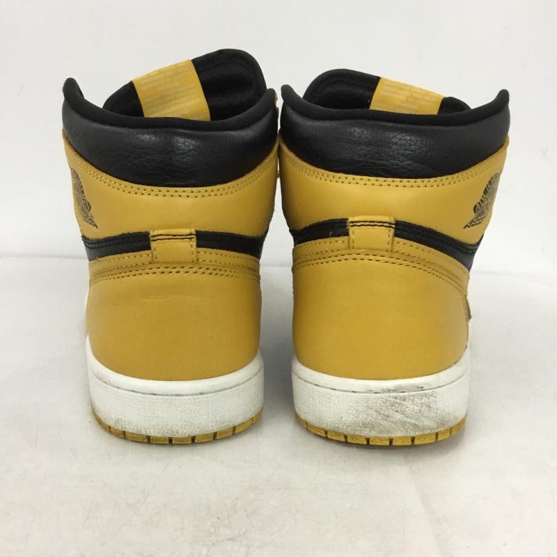 ナイキ NIKE スニーカー スニーカー 555088 701 AIR JORDAN 1 RETRO HIGH OG POLLEN 26.5cm 箱有 26.5cm ロゴ、文字 黒 / ブラック / X 黄 / イエロー /  メンズ USED 古着 中古 10145878