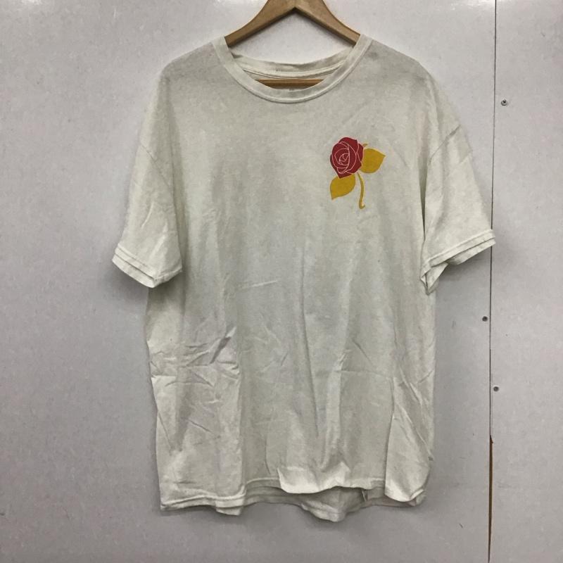ロットワイラー ROTTWEILER Tシャツ 半袖 半袖カットソー プリントTシャツ クルーネックカットソー XL プリント 白 / ホワイト /  メンズ USED 古着 中古 10145885