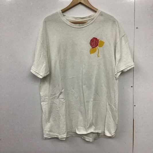ロットワイラー ROTTWEILER Tシャツ 半袖 半袖カットソー プリントTシャツ クルーネックカットソー XL プリント 白 / ホワイト /  メンズ USED 古着 中古 10145885