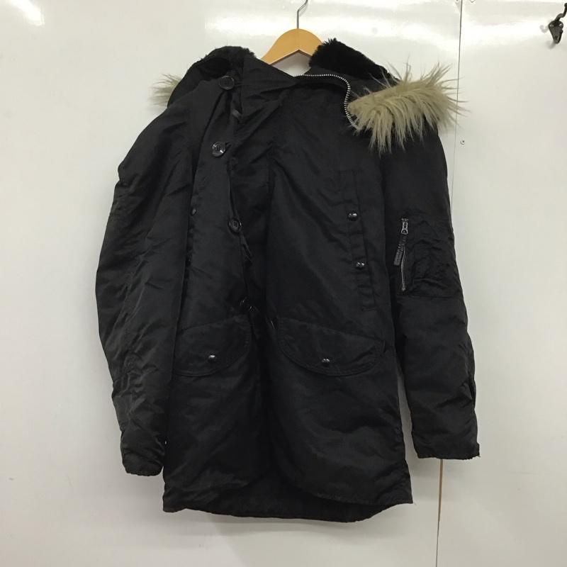 アルファインダストリー Alpha Industries ジャケット、上着 ジャンパー、ブルゾン ジップアップジャケット ナイロンジャケット アウター S 無地 黒 / ブラック /  メンズ USED 古着 中古 10145887