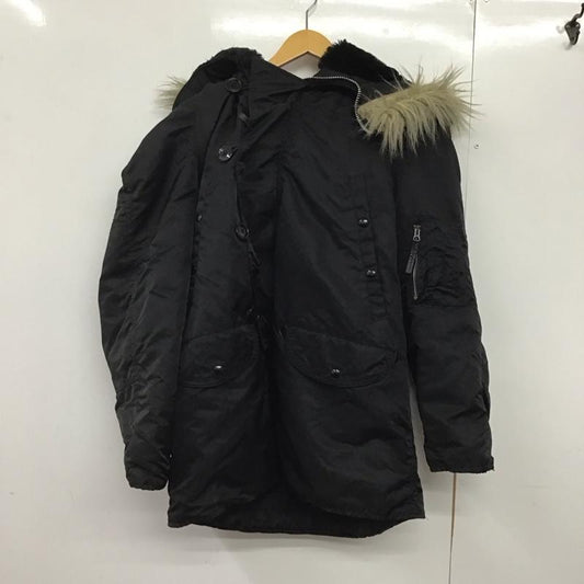 アルファインダストリー Alpha Industries ジャケット、上着 ジャンパー、ブルゾン ジップアップジャケット ナイロンジャケット アウター S 無地 黒 / ブラック /  メンズ USED 古着 中古 10145887