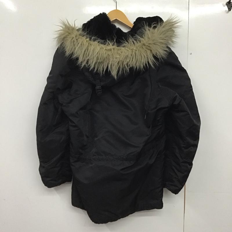 アルファインダストリー Alpha Industries ジャケット、上着 ジャンパー、ブルゾン ジップアップジャケット ナイロンジャケット アウター S 無地 黒 / ブラック /  メンズ USED 古着 中古 10145887