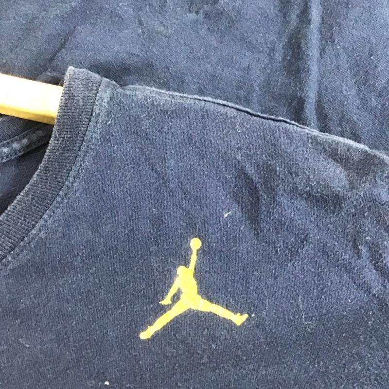ナイキ NIKE Tシャツ 半袖 半袖カットソー プリントTシャツ クルーネックカットソー L プリント 紺 / ネイビー /  メンズ USED 古着 中古 10145892