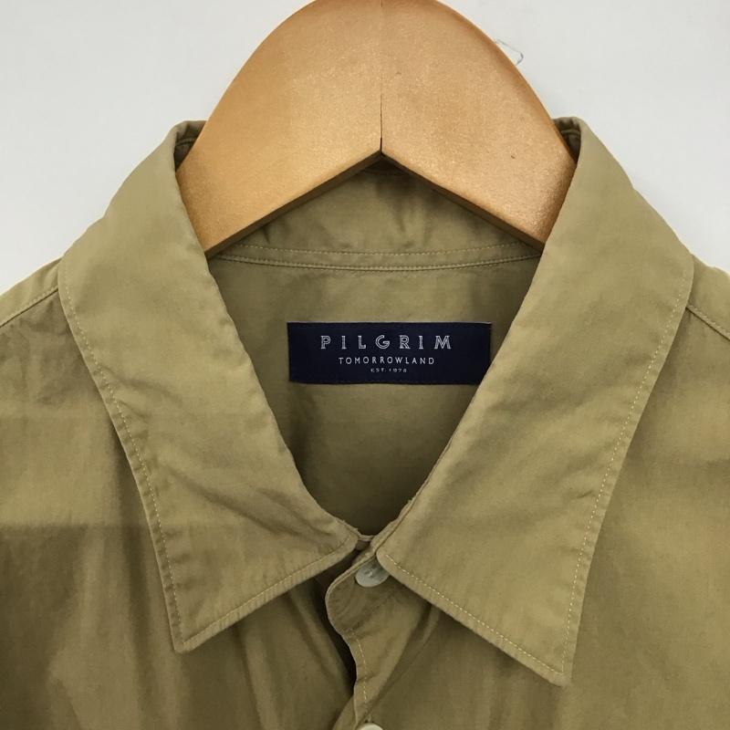 ピルグリム PILGRIM シャツ、ブラウス 半袖 半袖シャツ 無地シャツ ポケットシャツ M 無地 ベージュ / ベージュ /  メンズ USED 古着 中古 10145893