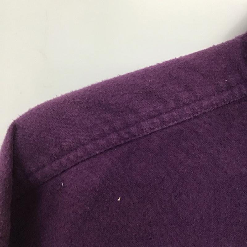 エディーバウアー Eddie Bauer シャツ、ブラウス 長袖 長袖シャツ 無地シャツ カラーシャツ L 無地 紫 / パープル /  メンズ USED 古着 中古 10145894