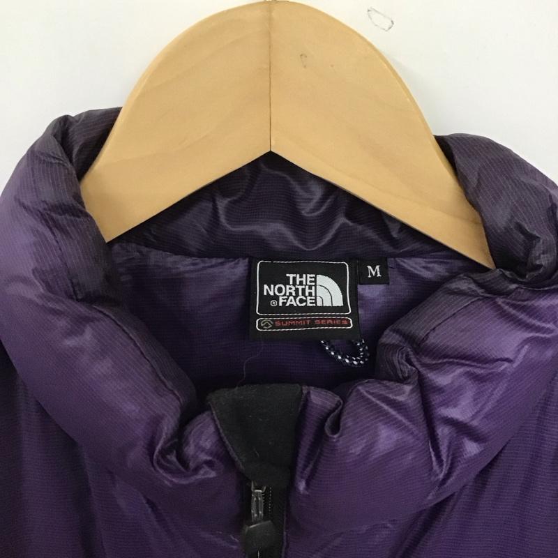 ザノースフェイス THE NORTH FACE ベスト ベスト nd18804 アコンカグアダウンベスト ジップアップダウンベスト M ロゴ、文字 紫 / パープル /  メンズ USED 古着 中古 10145900
