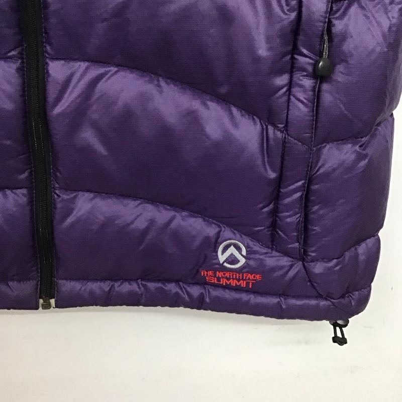 ザノースフェイス THE NORTH FACE ベスト ベスト nd18804 アコンカグアダウンベスト ジップアップダウンベスト M ロゴ、文字 紫 / パープル /  メンズ USED 古着 中古 10145900