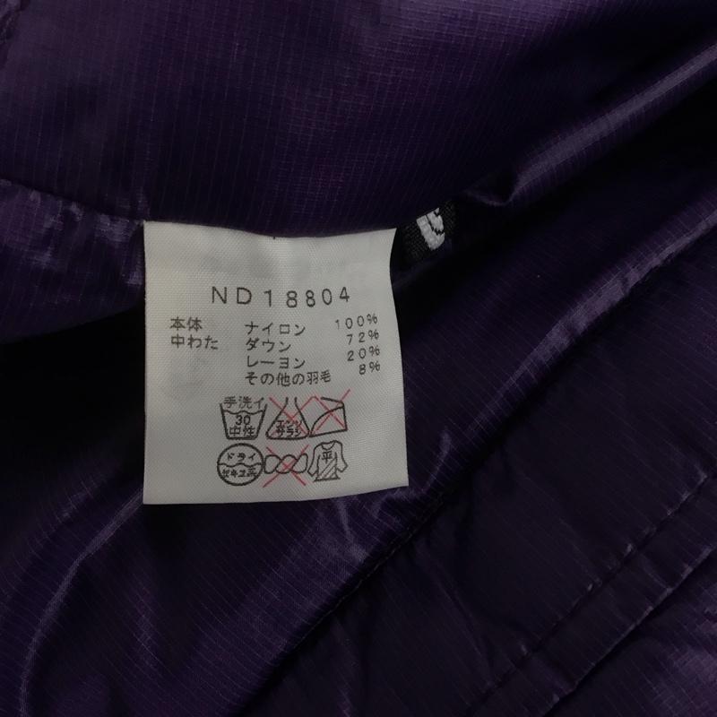 ザノースフェイス THE NORTH FACE ベスト ベスト nd18804 アコンカグアダウンベスト ジップアップダウンベスト M ロゴ、文字 紫 / パープル /  メンズ USED 古着 中古 10145900