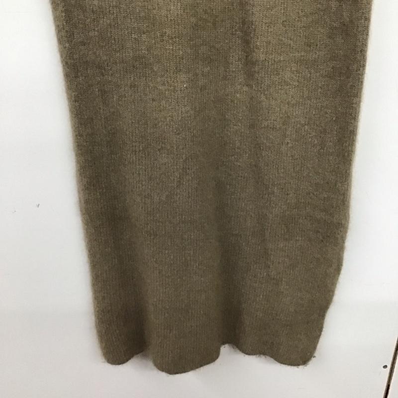 シップスカラーズ SHIPS COLORS ワンピース ロングスカート 803-45-0275 ニットワンピース 長袖 無地 茶 / ブラウン /  レディース USED 古着 中古 10145909