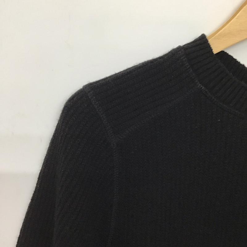グリーンレーベルリラクシング green label relaxing ワンピース ロングスカート 3626-105-3182 ニットライク リブ ロングワンピース 長袖 無地 黒 / ブラック /  レディース USED 古着 中古 10145911