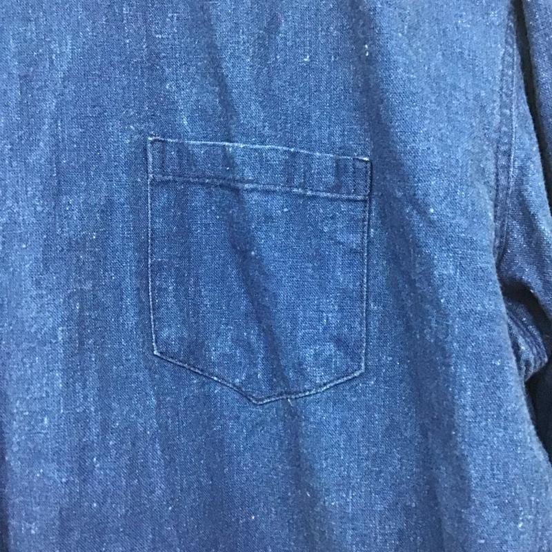 スタイル＆リスペクト STYLE & RESPECT シャツ、ブラウス 長袖 長袖シャツ 無地シャツ カラーシャツ 無地 インディゴ / インディゴ /  メンズ USED 古着 中古 10145928