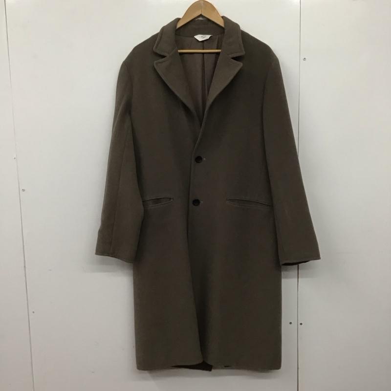 ウィム バイ リドム WYM LIDNM コート コート一般 co627 チェスターコート ロング丈 L 無地 茶 / ブラウン /  メンズ USED 古着 中古 10145936