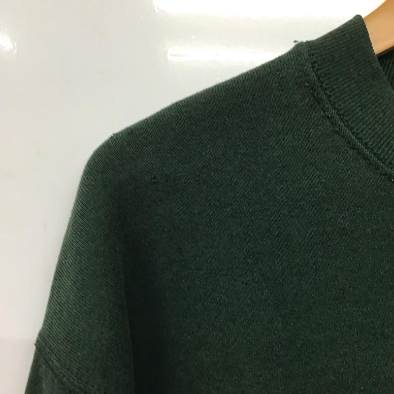 フルーツオブザルーム FRUIT OF THE LOOM トレーナー 長袖 長袖トレーナー スウェット クルーネック プルオーバー M ロゴ、文字 緑 / グリーン /  メンズ USED 古着 中古 10145947