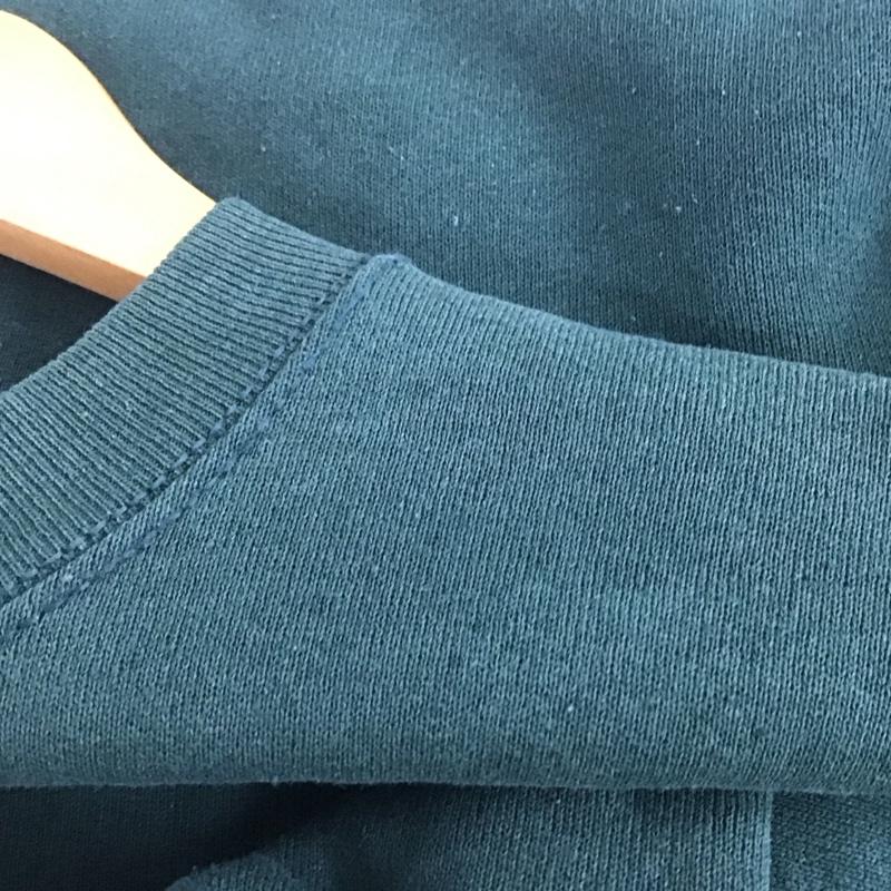 フルーツオブザルーム FRUIT OF THE LOOM トレーナー 長袖 長袖トレーナー スウェット クルーネック プルオーバー M ロゴ、文字 緑 / グリーン /  メンズ USED 古着 中古 10145947