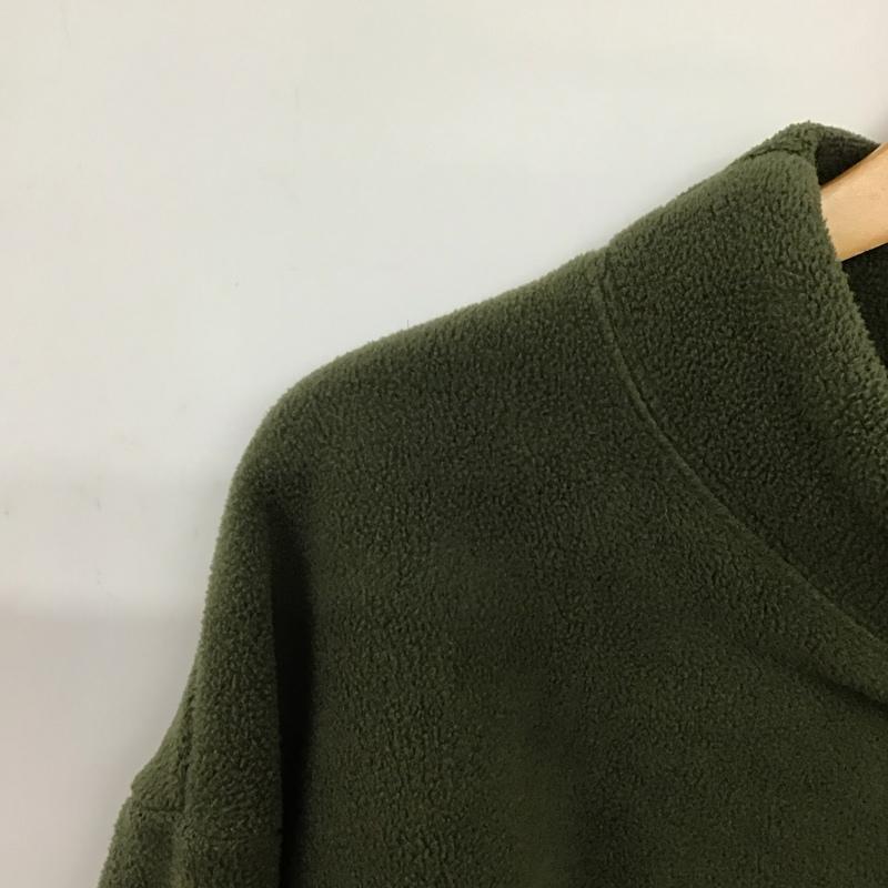 ユニクロ UNIQLO カットソー 長袖 フリース M 無地 カーキ / カーキ /  メンズ USED 古着 中古 10145955