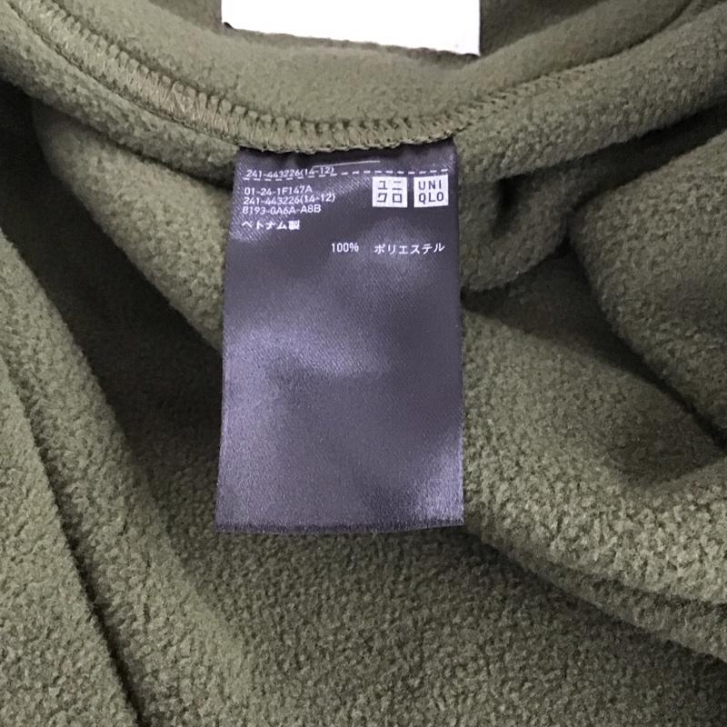 ユニクロ UNIQLO カットソー 長袖 フリース M 無地 カーキ / カーキ /  メンズ USED 古着 中古 10145955