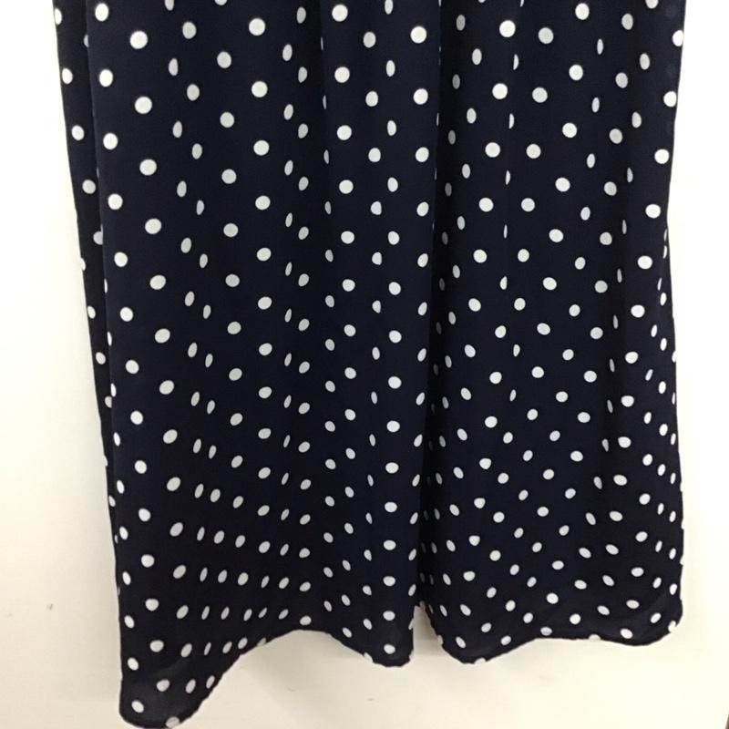 アルシーヴ archives ワンピース ロングスカート OP-0670 半袖 レトロ ドット 紺 / ネイビー /  レディース USED 古着 中古 10145963