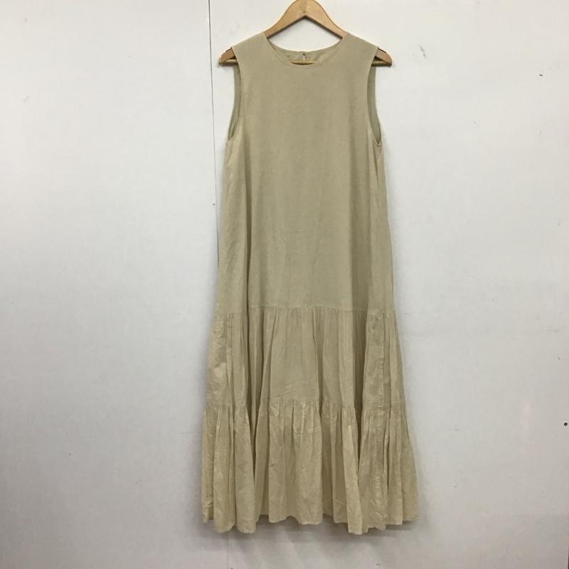 ローリーズファーム LOWRYS FARM ワンピース ロングスカート LF721016TK ティアード ノースリーブ FREE 無地 アイボリー / アイボリー /  レディース USED 古着 中古 10145969
