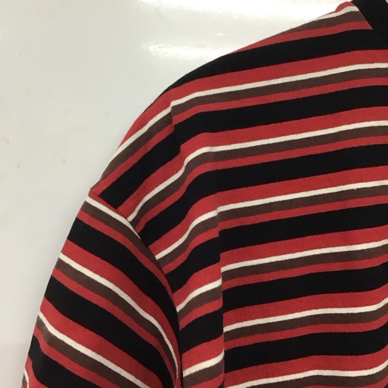 グラニフ graniph Tシャツ 半袖 半袖カットソー プリントTシャツ クルーネックカットソー M ボーダー柄 マルチカラー / マルチカラー /  メンズ USED 古着 中古 10145971