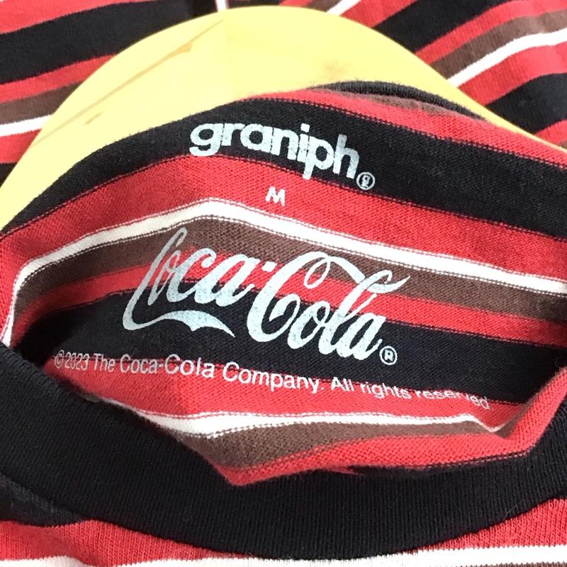 グラニフ graniph Tシャツ 半袖 半袖カットソー プリントTシャツ クルーネックカットソー M ボーダー柄 マルチカラー / マルチカラー /  メンズ USED 古着 中古 10145971
