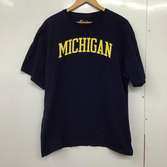 古着 USED Tシャツ 半袖 半袖カットソー プリントTシャツ クルーネックカットソー XL ロゴ、文字 紺 / ネイビー /  メンズ USED 古着 中古 10145976