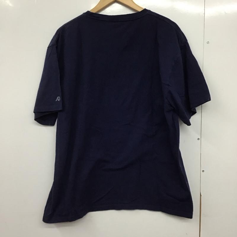 古着 USED Tシャツ 半袖 半袖カットソー プリントTシャツ クルーネックカットソー XL ロゴ、文字 紺 / ネイビー /  メンズ USED 古着 中古 10145976