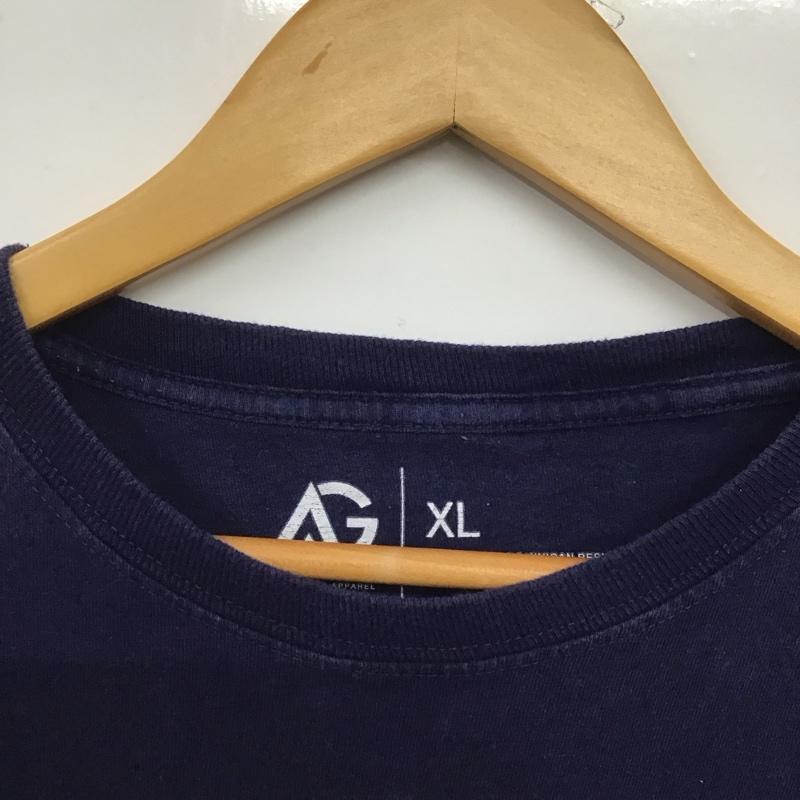 古着 USED Tシャツ 半袖 半袖カットソー プリントTシャツ クルーネックカットソー XL ロゴ、文字 紺 / ネイビー /  メンズ USED 古着 中古 10145976