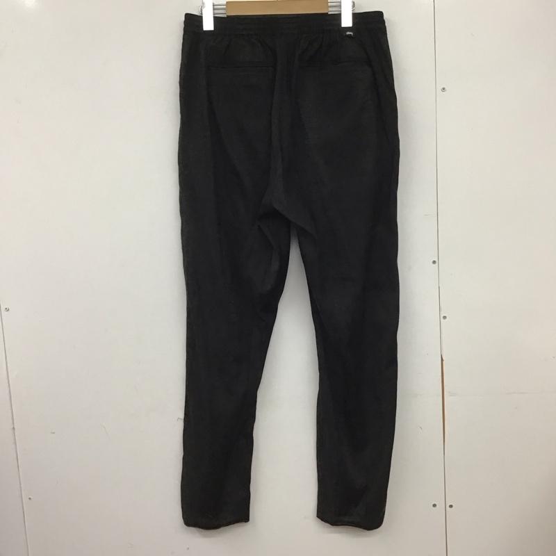 ステューシー STUSSY パンツ スラックス スラックスパンツ ワイドパンツ カジュアルパンツ LL 総柄 黒 / ブラック /  メンズ USED 古着 中古 10146000