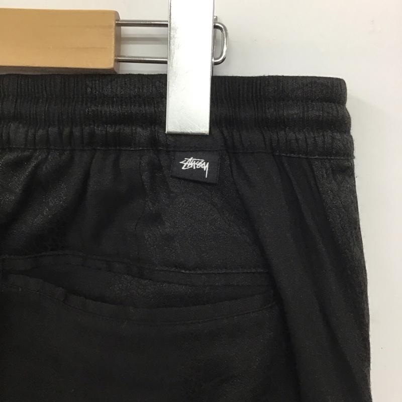 ステューシー STUSSY パンツ スラックス スラックスパンツ ワイドパンツ カジュアルパンツ LL 総柄 黒 / ブラック /  メンズ USED 古着 中古 10146000