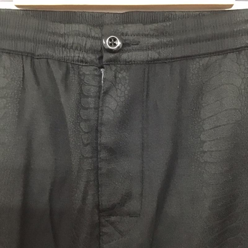 ステューシー STUSSY パンツ スラックス スラックスパンツ ワイドパンツ カジュアルパンツ LL 総柄 黒 / ブラック /  メンズ USED 古着 中古 10146000